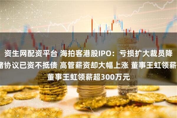 资生网配资平台 海拍客港股IPO：亏损扩大裁员降本 身背对赌协议已资不抵债 高管薪资却大幅上涨 董事王虹领薪超300万元